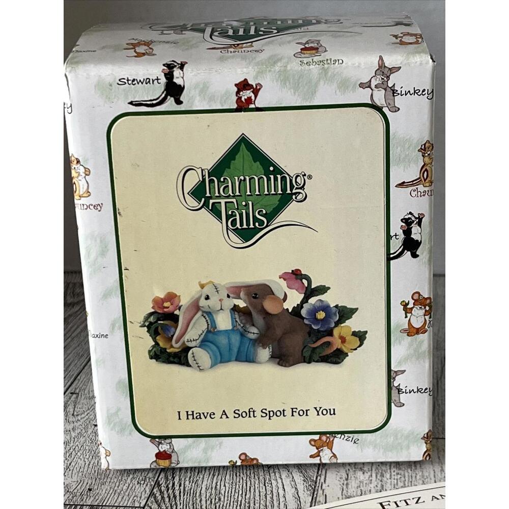 2006 Fitz & Floyd Charming Tails I Have A Soft Spot For You Figurine SEALED